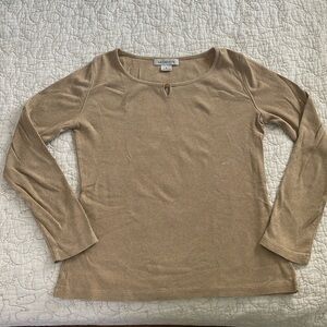 Tan Liz Claiborne S long sleeve shirt